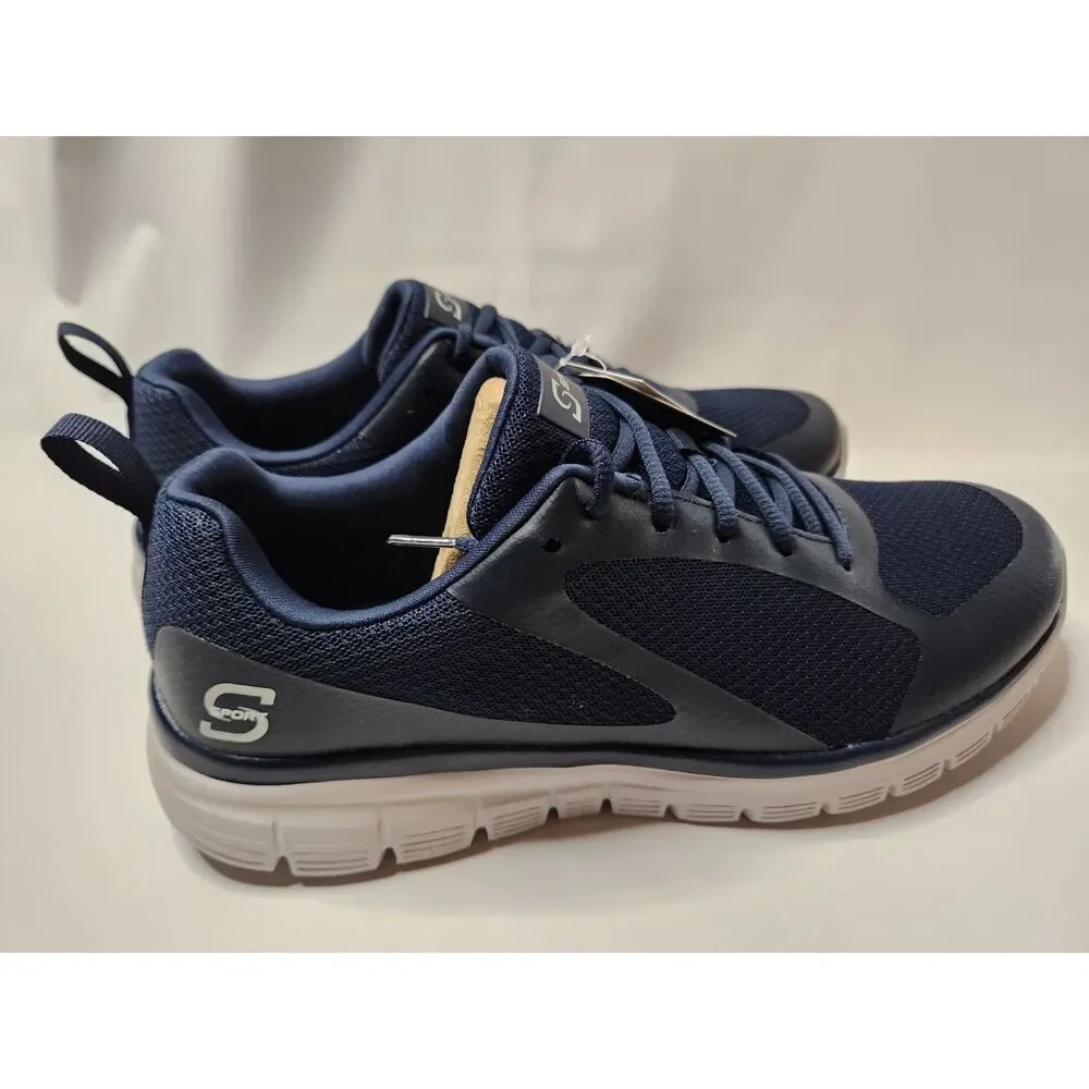S Sport by Skechers Memory Foam Lace-up Sneakers Men's 11 Dark Blue
